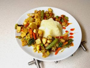 tofu,kusku,recept,rychly,fitness,zelenina