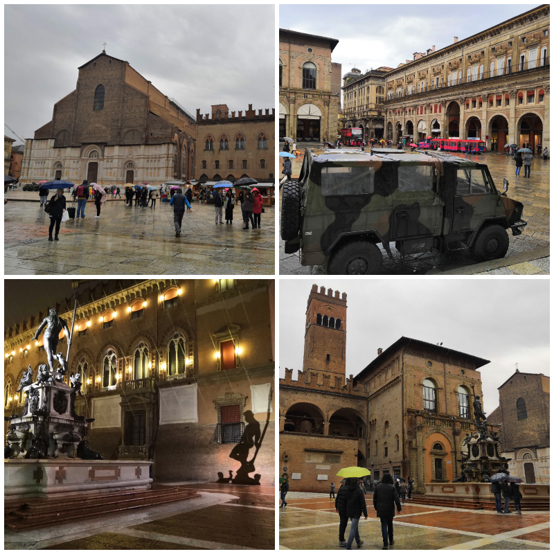 Piazza Maggiore, san Petronio,Bologna, Piazza del Nettuno